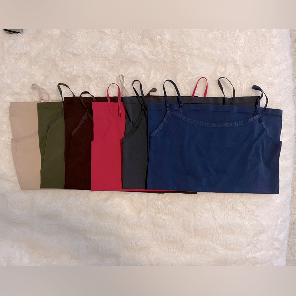 Loft Camisole Tanks - Set of 6, Various Colors. Sz S